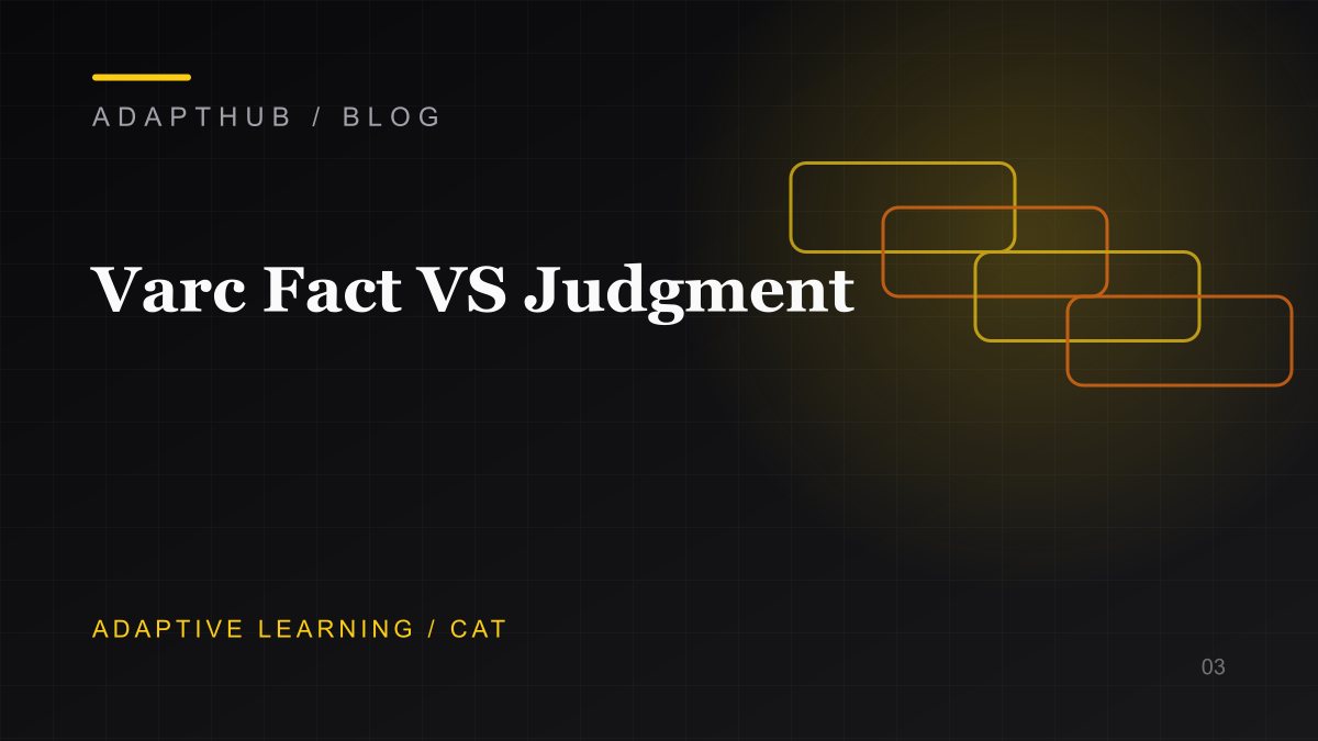 Editorial illustration for VARC: Fact vs Judgment and the Illusion of Choice