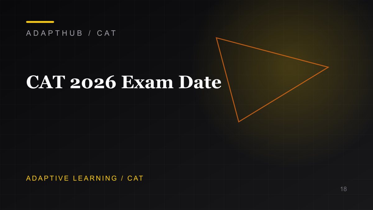 Editorial illustration for CAT 2026 Exam Date: Nov 29 Official Timeline | AdaptHub