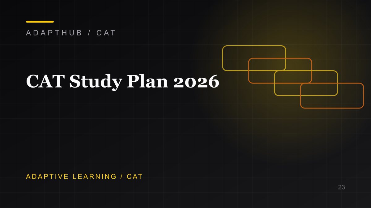 Editorial illustration for CAT 2026 Study Plan (6-Month & Flexible) | AdaptHub
