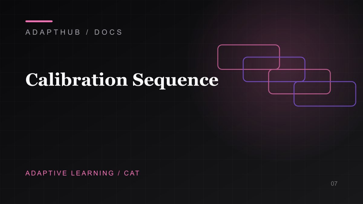 Editorial illustration for Calibration Sequence & Diagnostics